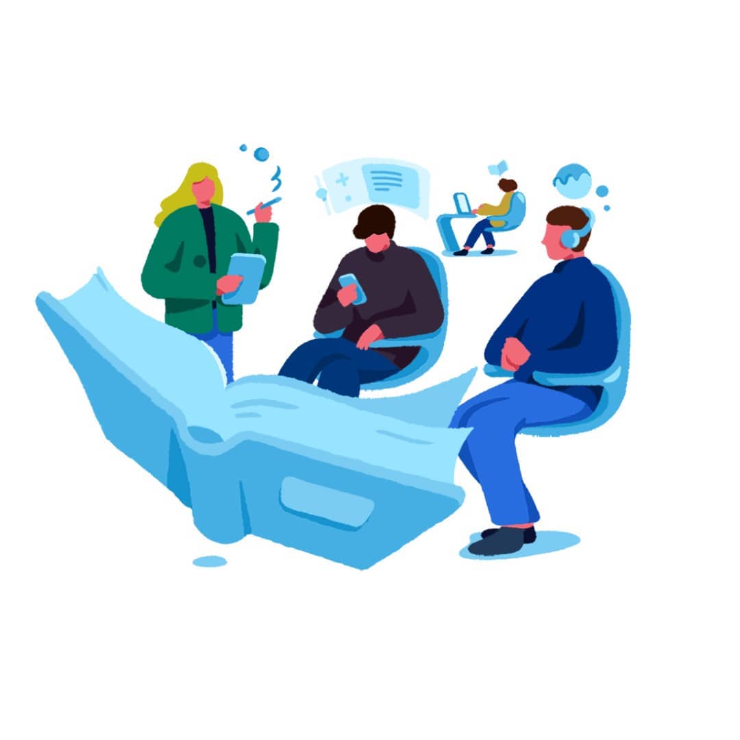 Mirorim visual language — heart as origin, emotion-driven illustration